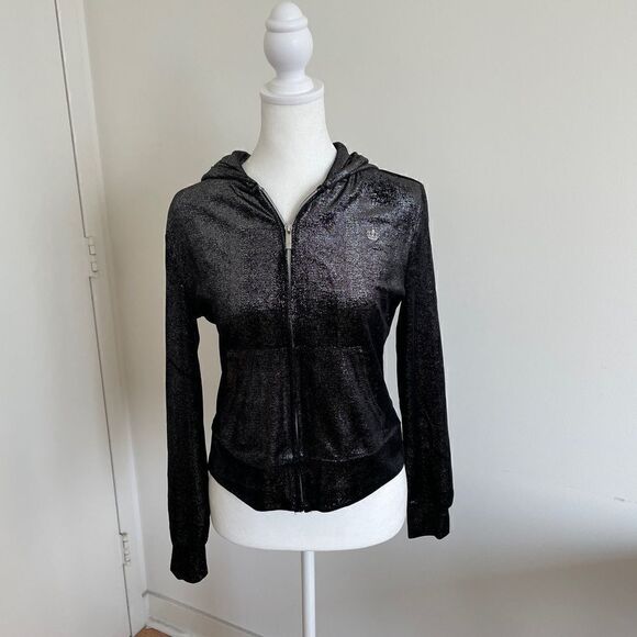 NWT Juicy Couture shine velour Jacket+mid rise wide leg pant S(Matching Set) - Picture 4 of 16